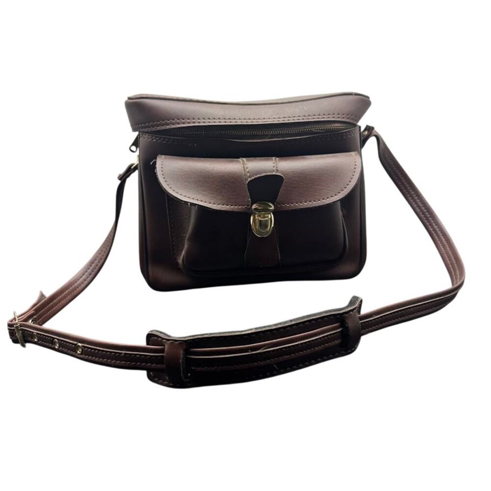 Sears Roebuck and Co Brown Leather Camera Bag T08-01 Korea